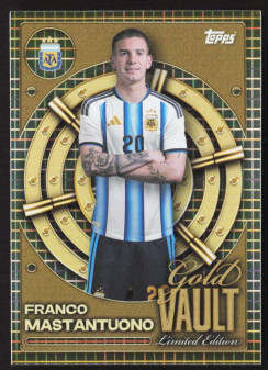 Franco Mastantuono, Kartička, 2026 Topps Argentina Collector Tin, INSERT