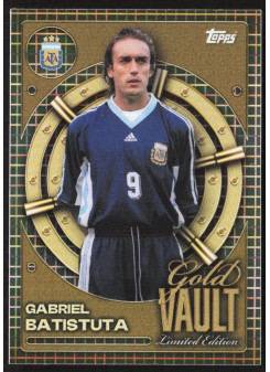 Gabriel Batistuta, Kartička, 2026 Topps Argentina Collector Tin, INSERT