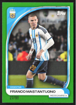 Franco Mastantuono, Kartička, 2026 Topps Argentina Collector Tin, LIMIT