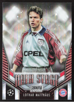 Lothar Matthäus, Kartička, 2023-24 Topps Stadium Club Chrome UEFA Club Competitions, INSERT