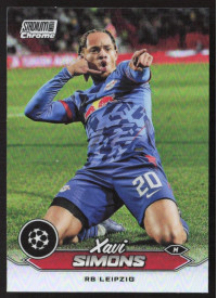 Xavi Simons, Kartička, 2023-24 Topps Stadium Club Chrome UEFA Club Competitions, Refractor