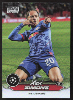 Xavi Simons, Kartička, 2023-24 Topps Stadium Club Chrome UEFA Club Competitions, Refractor