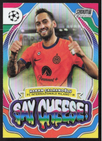 Hakan Calhanoglu, Kartička, 2023-24 Topps Stadium Club Chrome UEFA Club Competitions, INSERT