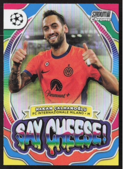 Hakan Calhanoglu, Kartička, 2023-24 Topps Stadium Club Chrome UEFA Club Competitions, INSERT