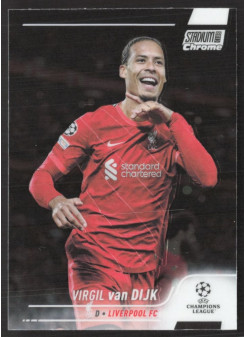 Virgil van Dijk, Kartička, 2021-22 Topps Stadium Club Chrome UEFA Champions League, BASE