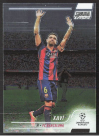 Xavi, Kartička, 2021-22 Topps Stadium Club Chrome UEFA Champions League, BASE