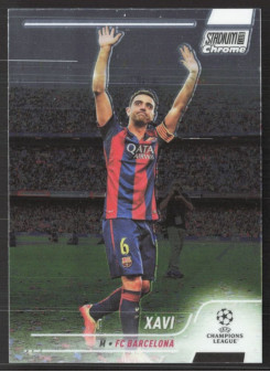 Xavi, Kartička, 2021-22 Topps Stadium Club Chrome UEFA Champions League, BASE