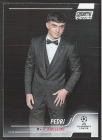Pedri, Kartička, 2021-22 Topps Stadium Club Chrome UEFA Champions League, BASE