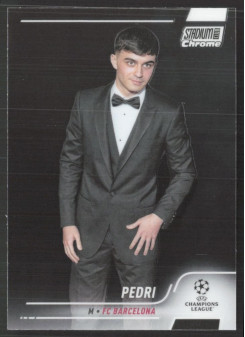 Pedri, Kartička, 2021-22 Topps Stadium Club Chrome UEFA Champions League, BASE