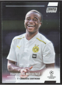 Youssoufa Moukoko, Kartička, 2021-22 Topps Stadium Club Chrome UEFA Champions League, BASE