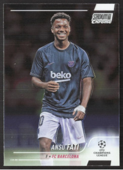 Ansu Fati, Kartička, 2021-22 Topps Stadium Club Chrome UEFA Champions League, BASE
