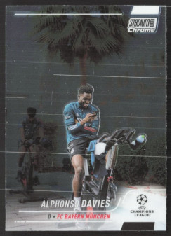 Alphonso Davies, Kartička, 2021-22 Topps Stadium Club Chrome UEFA Champions League, BASE