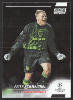 Peter Schmeichel, Kartička, 2021-22 Topps Stadium Club Chrome UEFA Champions League, BASE