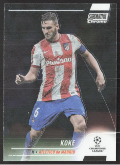 Koke, Kartička, 2021-22 Topps Stadium Club Chrome UEFA Champions League, BASE