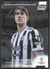 Dušan Vlahović, Kartička, 2021-22 Topps Stadium Club Chrome UEFA Champions League, BASE