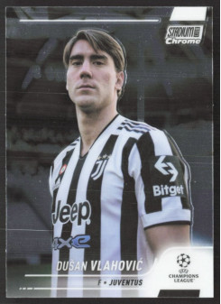Dušan Vlahović, Kartička, 2021-22 Topps Stadium Club Chrome UEFA Champions League, BASE