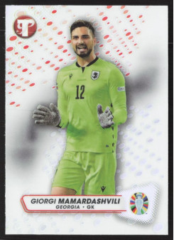 Giorgi Mamardashvili, Kartička, 2024 Topps Pristine Road to UEFA EURO, Refractor