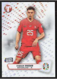 Fabian Rieder, Card, 2024 Topps Pristine Road to UEFA EURO, Refractor