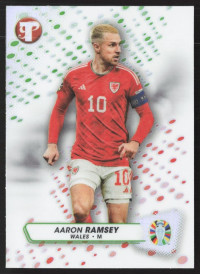 Aaron Ramsey, Kartička, 2024 Topps Pristine Road to UEFA EURO, Refractor