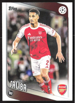 William Saliba, Kartička, 2025-26 Topps UEFA Club Competitions, BASE
