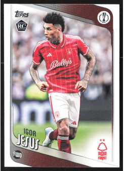 Igor Jesus, Kartička, 2025-26 Topps UEFA Club Competitions, BASE