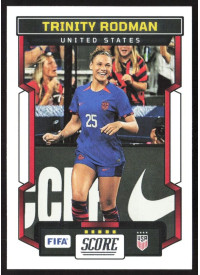 Trinity Rodman, Kartička, Panini Score FIFA Soccer 2023-24, BASE