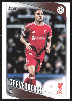 Ryan Gravenberch, Kartička, 2025-26 Topps UEFA Club Competitions, BASE