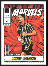 Dusan Vlahovic, Kartička, 2023-24 Panini Donruss Soccer, INSERT