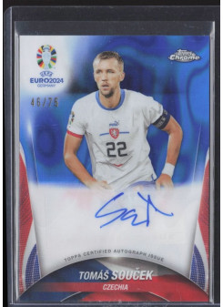 Tomas Soucek, Kartička, Topps Chrome UEFA Euro 2024, AUTOGRAPH