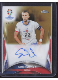 Tomas Soucek, Kartička, Topps Chrome UEFA Euro 2024, AUTOGRAPH