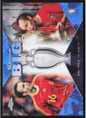 Andres Iniesta, Card, Topps Chrome UEFA Euro 2024, Sapphire Edition