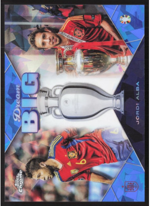 Jordi Alba, Card, Topps Chrome UEFA Euro 2024, Sapphire Edition