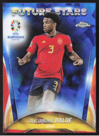 Alejandro Balde, Kartička, Topps Chrome UEFA Euro 2024, Sapphire Edition