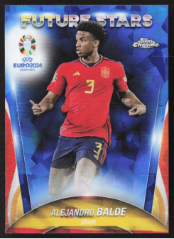 Alejandro Balde, Kartička, Topps Chrome UEFA Euro 2024, Sapphire Edition