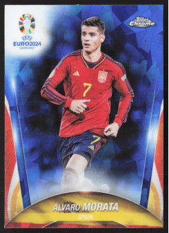 Alvaro Morata, Kartička, Topps Chrome UEFA Euro 2024, Sapphire Edition
