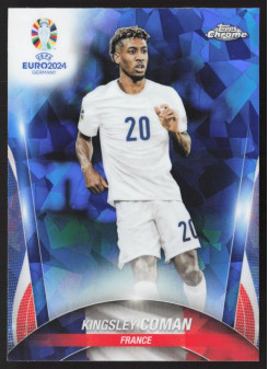 Kingsley Coman, Kartička, Topps Chrome UEFA Euro 2024, Sapphire Edition