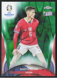 Martin Vitik, Kartička, Topps Chrome UEFA Euro 2024, Green Ray Wave
