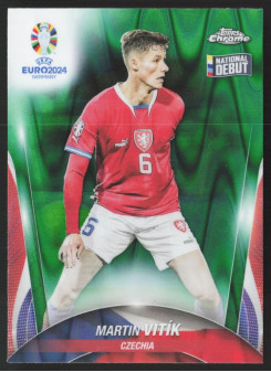 Martin Vitik, Kartička, Topps Chrome UEFA Euro 2024, Green Ray Wave