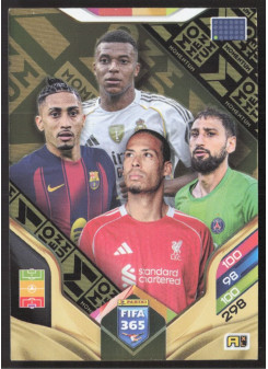Kylian Mbappé / Raphinha / Gianluigi Donnarumma / Virgil van Dijk, Kartička, 2026 Panini Adrenalyn XL FIFA 365, INSERT