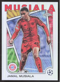 Jamal Musiala, Kartička, Topps Chrome UEFA Club Competitions 2024-2025, Hero Variation