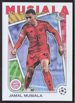 Jamal Musiala, Kartička, Topps Chrome UEFA Club Competitions 2024-2025, Hero Variation