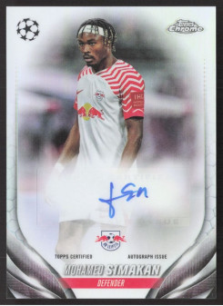 Mohamed Simakan, Kartička, Topps Chrome UEFA Club Competitions 2023-24, AUTOGRAPH