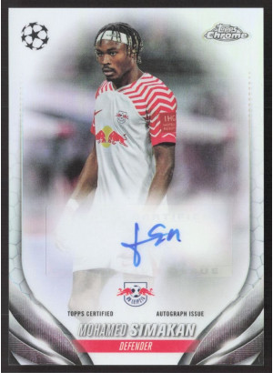 Mohamed Simakan, Card, Topps Chrome UEFA Club Competitions 2023-24, AUTOGRAPH