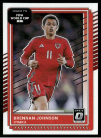 Brennan Johnson, Card, 2026 Panini Donruss Road to FIFA World Cup, Optic