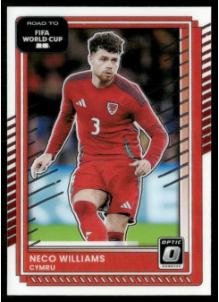 Neco Williams, Kartička, 2026 Panini Donruss Road to FIFA World Cup, Optic