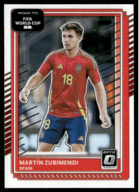 Martin Zubimendi, Kartička, 2026 Panini Donruss Road to FIFA World Cup, Optic