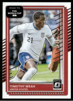 Timothy Weah, Kartička, 2026 Panini Donruss Road to FIFA World Cup, Optic