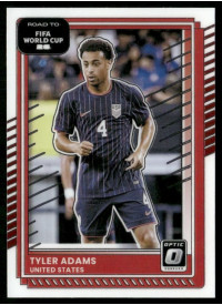 Tyler Adams, Kartička, 2026 Panini Donruss Road to FIFA World Cup, Optic