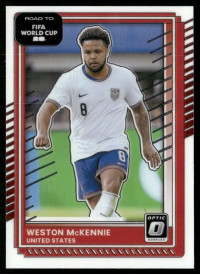 Weston McKennie, Kartička, 2026 Panini Donruss Road to FIFA World Cup, Optic