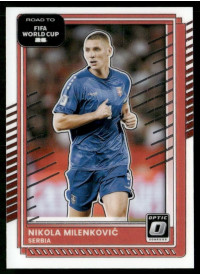 Nikola Milenkovic, Card, 2026 Panini Donruss Road to FIFA World Cup, Optic
